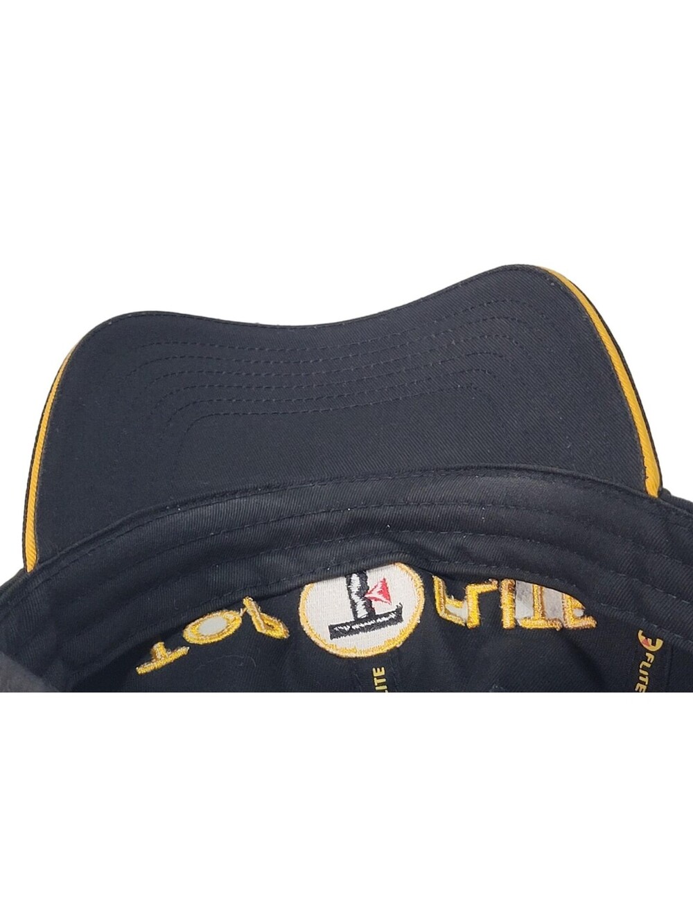 Top Flite Golf Black Strapback Adjustable Baseball Hat Cap - Picture 7 of 11